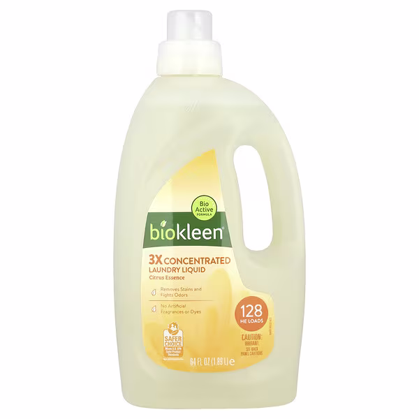 Biokleen, Laundry Liquid, Citrus Essence, 64 fl oz (1.89 L)