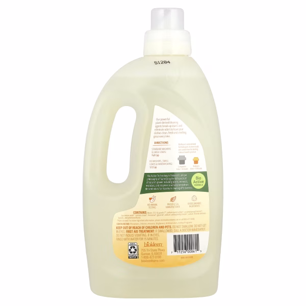 Biokleen, Laundry Liquid, Citrus Essence, 64 fl oz (1.89 L) - Image 2