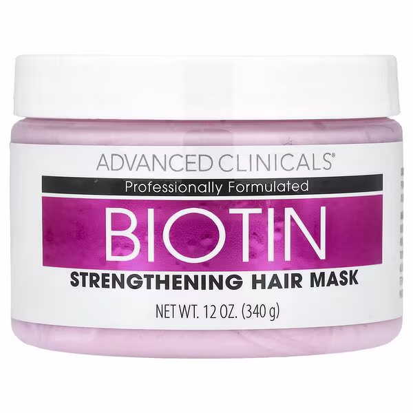 Advanced Clinicals, Biotin, Strengthening Hair Mask, 12 fl oz (340 ml)