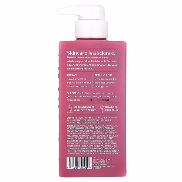 Medix 5.5, Body Cream, Retinol + Ferulic Acid, 15 fl oz (444 ml) - Image 2