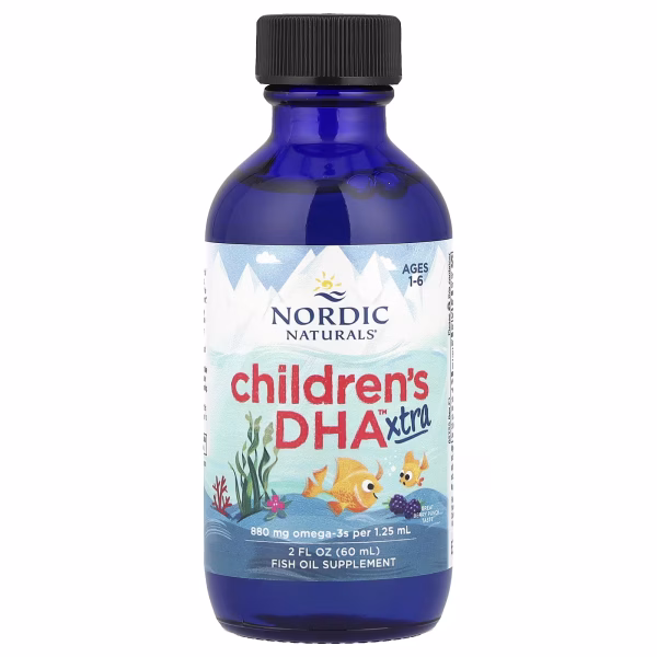 Nordic Naturals, Children's DHA Xtra, Ages 1-6, Great Berry Punch, 2 fl oz (60 ml) - Image 3