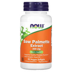 NOW Foods, Saw Palmetto Extract, Men's Health, 320 mg, 90 Veggie Softgels