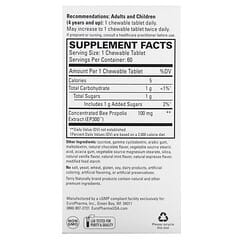 Terry Naturally, Propolis Extract EP 300, 100 mg, 60 Chewable Tablets - Image 2